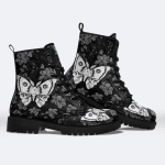 Skull Butterfly Leather boots - HN1121HN