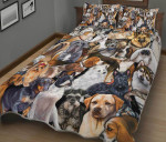 Full Of Dogs Quilt Bedding Set - AD1221QA