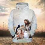 Jesus And Cats 2 Hoodie And Zip Hoodie - TG1221QA