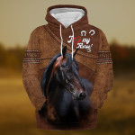 I Love My Horse Hoodie Zip Hoodie & Bomber - AD1221QA