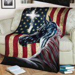 American Horse Fleece Blanket - TT0122TA