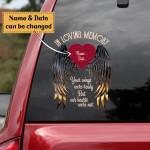 In Loving Memory Your Wings Were Ready Custom Car Decal Sticker - TG0122QA