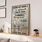 To My Dad Canvas - Love Dad Canvas - Canvas For Daughter - Home Decor - Wall Art Vertical Canvas - TT0122OS