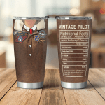 Vintage Pilot Nutritional Facts Tumbler -TT0122TA
