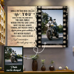 While On This Ride Called “Life” Canvas - Man With Motorcycles Custom Canvas - Canvas For Biker - TT0122QA