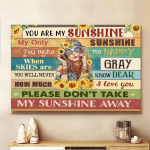 You Are My Sunshine Sunflower Girl Canvas & Poster - TG0122TA