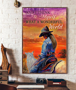 And I Think To My Self Woman With Horses Canvas & Poster - TT0222OS