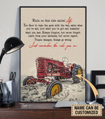 Red Tractor Personalized Canvas & Poster - TT0222DT