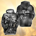 Faith Over Fear Jesus Maria Tshirt Hoodie Zip Hoodie & Bomber - TT0322HN