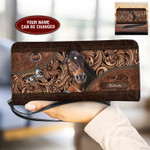 Horse With Flower Personalized Clutch Purse - TT0422