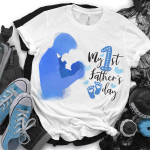 Daddy And Baby Tshirt - My First Father's Day Tshirt - TT0422DT