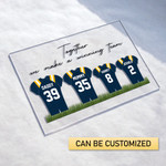 Fathers Day Gift | Personalised Football Acrylic Plaque | Personalised Dreamteam | Gift for Him | Custom Football Print | Gift for Brother | Family Football Team - TT0422HN