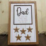 3D Star Sign - Grandpa/Dad We Love You More Than All Stars In The Sky - Best Father's Day Gift! - TT0522HN