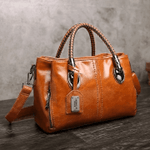 OBVIER™ Classical Oil Wax Leather Multi Pockets Tote Bag【FREE SHIPPING】