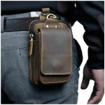 Real Leather Premium Outdoor Belt Waist Bag For Men
