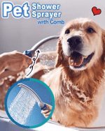 Pet Shower Sprayer with Comb