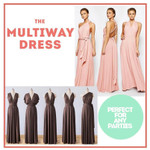 Multi-Way Wrap Long Dress - LimeTrifle