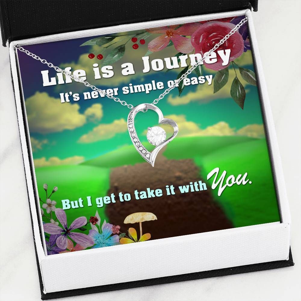 Life Is A Journey Forever Love Necklace Gift For Women