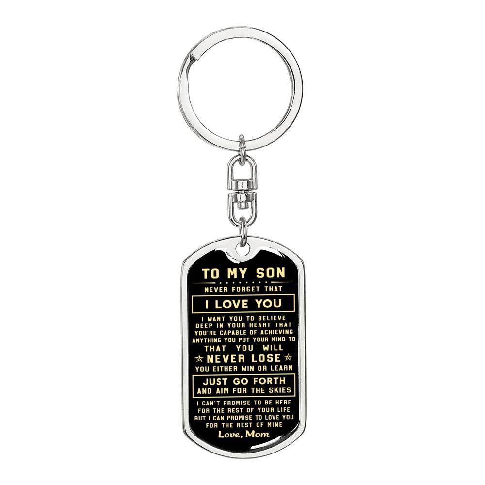 Dog Mom Inspirational Keychain Gift,always On My Mind Forever In My Heart,engraved Pendant Keyring Tags