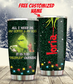 Grinch Hate Peopley Personalized Tumbler