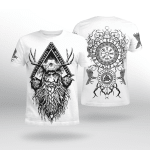 Viking Gear : Odin Raven And Yggdrasil - Viking Shirt 3D