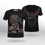 Viking Gear : Odin And Jormungandr - Viking Shirt 3D