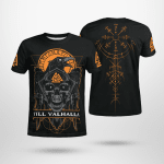 Raven - Till Valhalla - Vegvisir - Viking T-Shirts All-Over-Print