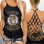 girl the soul of a mermaid december Criss-Cross Open Back Cami Tank Top