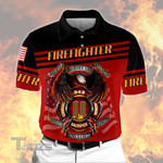 911 firefighter the true heroes are the ones All Over Print Polo Shirt
