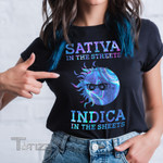 Weed sativa in the streets indica in the sheets Graphic Unisex T Shirt, Sweatshirt, Hoodie Size S - 5XL