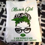Weed girl i am who i am march Graphic Unisex T Shirt, Sweatshirt, Hoodie Size S - 5XL