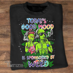 Weed Alien Good Mood Graphic Unisex T Shirt, Sweatshirt, Hoodie Size S - 5XL