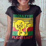 Weed crazy plant lady vintage Graphic Unisex T Shirt, Sweatshirt, Hoodie Size S - 5XL