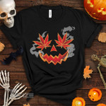 Weed halloween pumpkin face Graphic Unisex T Shirt, Sweatshirt, Hoodie Size S - 5XL