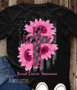 Breast Cancer Awareness Sunflower  Graphic Unisex T Shirt, Sweatshirt, Hoodie Size S - 5XL