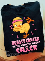 Breast Cancer Awareness Messed With The Wrong chick Graphic Unisex T Shirt, Sweatshirt, Hoodie Size S - 5XL