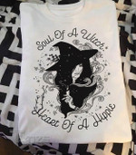 Halloween Soul of a witch heart of a hippie Graphic Unisex T Shirt, Sweatshirt, Hoodie Size S - 5XL