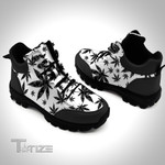 Weed Pattern Black Mountain Boots
