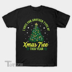 Funny Marijuana Plant Fan Christmas Tree Crossover Graphic Unisex T Shirt, Sweatshirt, Hoodie Size S - 5XL