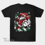 Santa Smoking Weed Marijuana Christmas Graphic Unisex T Shirt, Sweatshirt, Hoodie Size S - 5XL