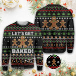 Weed xmas let's get baked Ugly sweater