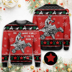 Christmas four wheel oh what fun it is to ride Ugly sweater