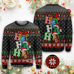Christmas horse ho ho ho Ugly sweater