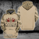 Weed Leopard Skin Christmas 3D All Over Printed Shirt, Sweatshirt, Hoodie, Bomber Jacket Size S - 5XL