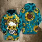 Sunflower skull you are my sunshine 3D All Over Printed Shirt, Sweatshirt, Hoodie, Bomber Jacket Size S - 5XL