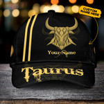 Taurus yellow custom name Classic Cap