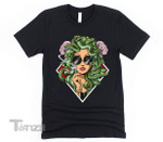 Medusa Hippie Stoner Smoking Weed Graphic Unisex T Shirt, Sweatshirt, Hoodie Size S - 5XL