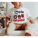 Valentine Operator Tractor Boy Graphic Unisex T Shirt, Sweatshirt, Hoodie Size S - 5XL
