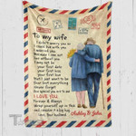 Valentine Couple Old Couple Letter Valentine Letter Custome Name Cozy Fleece Blanket, Sherpa Blanket Cozy Fleece Blanket