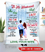 Personalized Name To My Husband The Day I Met You I Have Found The One Couple Gifts, Valentine Gifts Cozy Fleece Blanket, Sherpa Blanket Cozy Fleece Blanket